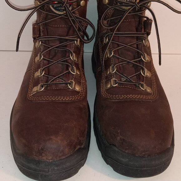 Red Wing IRISH SETTER Style 83608 Ely Men's Sz 9D 6-inch Leather Safety Toe Boot - Picture 3 of 16